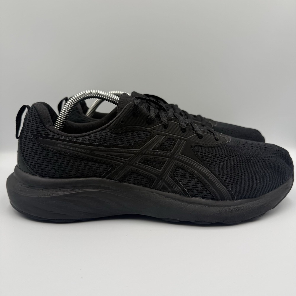 Asics Gel Contend 9 Black Running Sneakers Mens Size 10.5 4E Extra Wide 1011B882